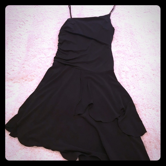 Dresses & Skirts - Black Asymmetrical Club Dress